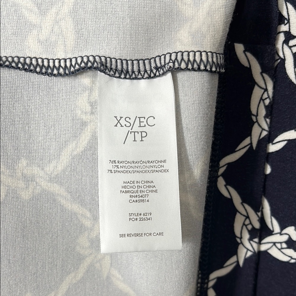 CAbi Navy and White Cruise Dress - Picture 11 of 11